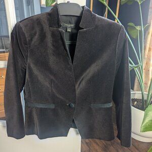 Ann Taylor 6P Black Velvety Blazer